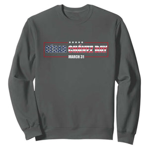 Cesar Chavez Sweatshirt Hispanic Heritage Month Mexican Immigrant TS14 Dark Heather Print Your Wear