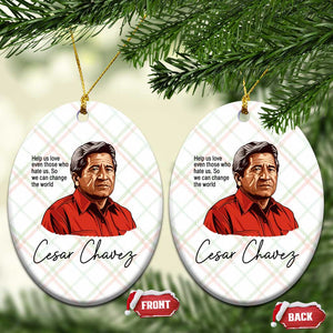 Cesar Chavez Quote Ceramic Ornament 31 March Celebration Day TS14 Print Your Wear