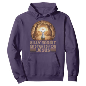 Silly Rabbit Easter Is For Jesus Hoodie Christian Jesus Easter TS14 Purple Print Your Wear