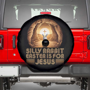 Silly Rabbit Easter Is For Jesus Spare Tire Cover Christian Jesus Easter TS14 Black Print Your Wear