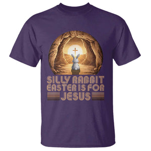 Silly Rabbit Easter Is For Jesus T Shirt Christian Jesus Easter TS14 Purple Print Your Wear