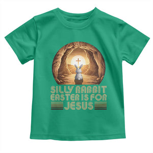 Silly Rabbit Easter Is For Jesus Toddler T Shirt Christian Jesus Easter TS14 Irish Green Print Your Wear
