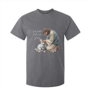 Silly Rabbit Easter Is For Jesus T Shirt For Kid Christian Easter Religious TS14 Charcoal Print Your Wear