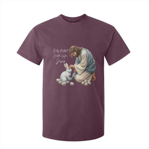 Silly Rabbit Easter Is For Jesus T Shirt For Kid Christian Easter Religious TS14 Maroon Print Your Wear