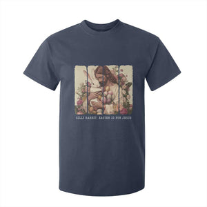 Silly Rabbit Easter Is For Jesus T Shirt For Kid Christian Jeusus Floral Easter TS14 Navy Print Your Wear