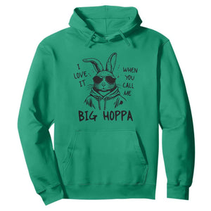 I Love It When You Call Me Big Hoppa Hoodie Funny Easter Bunny Kids TS14 Irish Green Print Your Wear