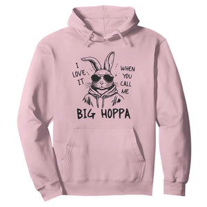 I Love It When You Call Me Big Hoppa Hoodie Funny Easter Bunny Kids TS14 Light Pink Print Your Wear