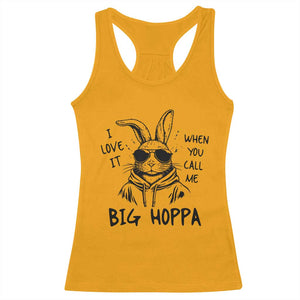 I Love It When You Call Me Big Hoppa Racerback Tank Top Funny Easter Bunny Kids TS14 Gold Print Your Wear