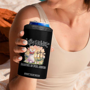 Silly Rabbit Easter Is For Jesus 4 in 1 Can Cooler Tumbler Christian Easter TS14 Print Your Wear