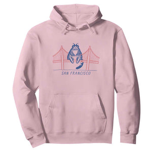 Funny Cat San Francisco Golden Gate Hoodie TS14 Light Pink Print Your Wear