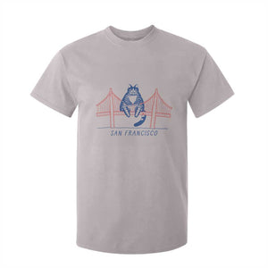 Funny Cat San Francisco Golden Gate T Shirt For Kid TS14 Ice Gray Print Your Wear