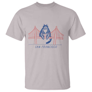 Funny Cat San Francisco Golden Gate T Shirt TS14 Ice Gray Print Your Wear