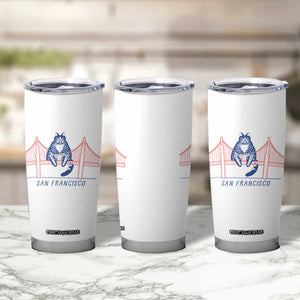 Funny Cat San Francisco Golden Gate Tumbler Cup TS14 Print Your Wear