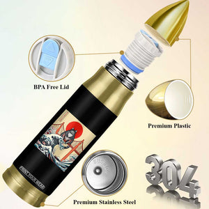 San Francisco Cat Bullet Tumbler Vintage Japanese Anime Kawaii Cat Sunset TS14 Print Your Wear