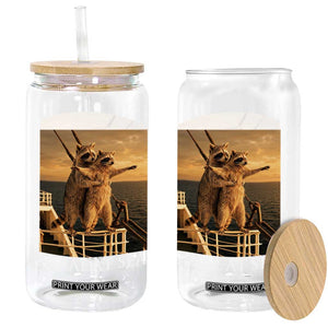 Vintage Feral At Sea Cruise Glass Can Funny Raccoon Parody Movie TS14 Print Your Wear
