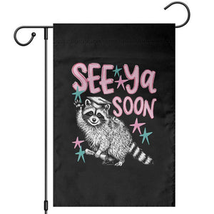 Funny Raccoon Graduation Garden Flag Senior Grad 2026 See Ya Soon TS14 Black Print Your Wear
