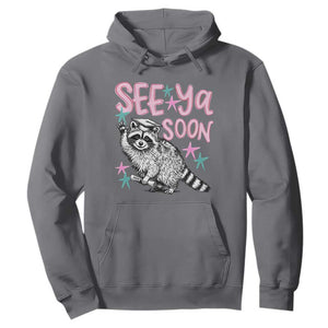 Funny Raccoon Graduation Hoodie Senior Grad 2026 See Ya Soon TS14 Charcoal Print Your Wear