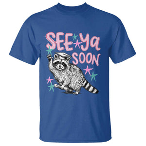 Funny Raccoon Graduation T Shirt Senior Grad 2026 See Ya Soon TS14 Royal Blue Print Your Wear