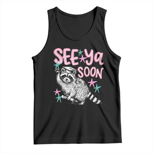 Funny Raccoon Graduation Tank Top Senior Grad 2026 See Ya Soon TS14 Black Print Your Wear