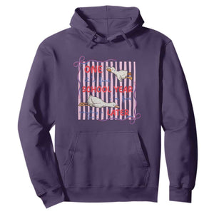 Striped One School Year Later Hoodie Funny Goose Teacher Summer TS14 Purple Print Your Wear
