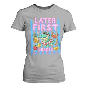 Later First Grader School's Out For Summer T Shirt For Women Last Day Of School Later Gator Alligator TS14 Sport Gray Print Your Wear