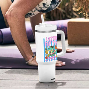 Later Fifth Grader School's Out For Summer Tumbler With Handle Last Day Of School Later Gator Alligator TS14 Print Your Wear