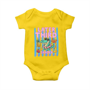 Later Third Grader School's Out For Summer Baby Onesie Last Day Of School Later Gator Alligator TS14 Daisy Print Your Wear