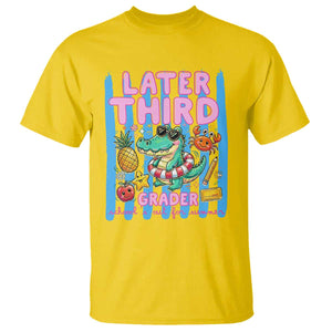 Later Third Grader School's Out For Summer T Shirt Last Day Of School Later Gator Alligator TS14 Daisy Print Your Wear