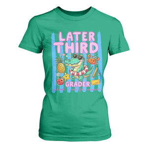 Later Third Grader School's Out For Summer T Shirt For Women Last Day Of School Later Gator Alligator TS14 Irish Green Print Your Wear