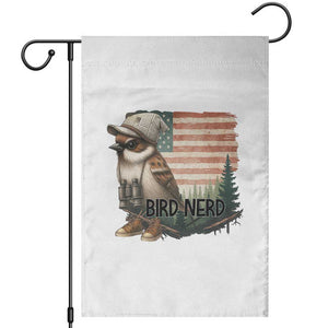 Bird Nerd Garden Flag Funny Bird Watching Patriotic American Flag TS14 White Print Your Wear