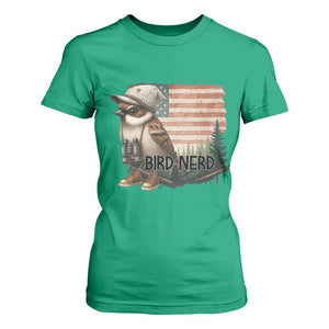 Bird Nerd T Shirt For Women Funny Bird Watching Patriotic American Flag TS14 Irish Green Print Your Wear