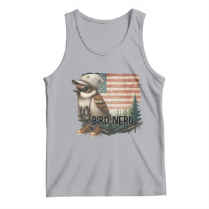 Bird Nerd Tank Top Funny Bird Watching Patriotic American Flag TS14 Athletic Heather Print Your Wear