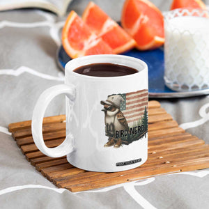 Bird Nerd Coffee Mug Funny Bird Watching Patriotic American Flag TS14 Print Your Wear