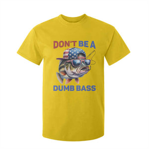 Dont Be A Dumb Bass T Shirt For Kid Funny Patriotic Bass Fishing USA Flag Lover TS14 Daisy Print Your Wear