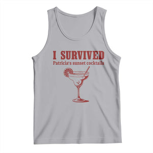 I Survived Patricia's Sunset Cocktails Tank Top Vintage 90s Trendy TV Show Movie