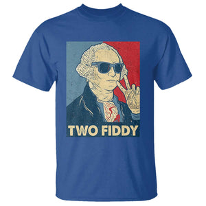 Two Fiddy George Washington 250th Anniversary T Shirt Funny 4th of July