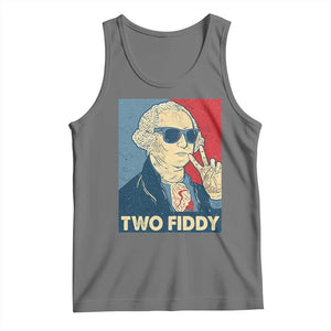 Two Fiddy George Washington 250th Anniversary Tank Top Funny 4th of July