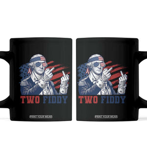 Two Fiddy 250th Anniversary Coffee Mug Funny George Washington 4th of July