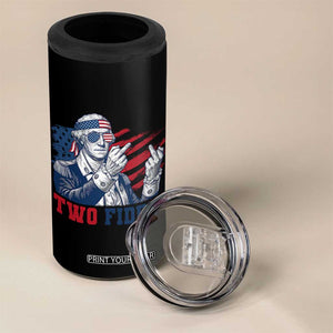 Two Fiddy 250th Anniversary 4 in 1 Can Cooler Tumbler Funny George Washington 4th of July