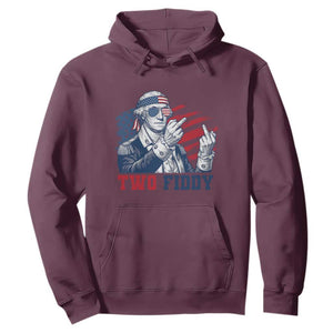 Two Fiddy 250th Anniversary Hoodie Funny George Washington 4th of July