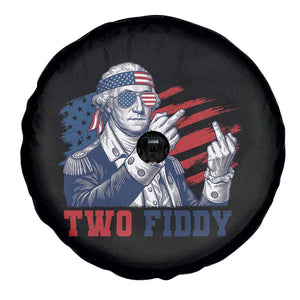 Two Fiddy 250th Anniversary Spare Tire Cover Funny George Washington 4th of July