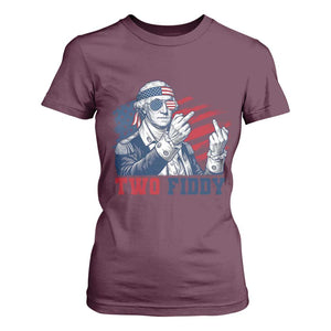 Two Fiddy 250th Anniversary T Shirt For Women Funny George Washington 4th of July