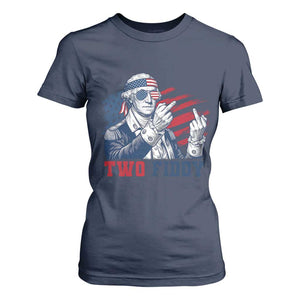 Two Fiddy 250th Anniversary T Shirt For Women Funny George Washington 4th of July