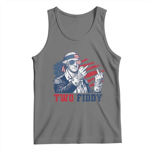 Two Fiddy 250th Anniversary Tank Top Funny George Washington 4th of July