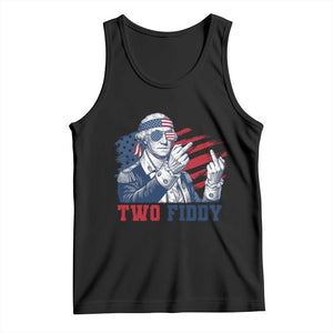 Two Fiddy 250th Anniversary Tank Top Funny George Washington 4th of July