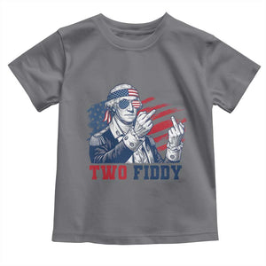 Two Fiddy 250th Anniversary Toddler T Shirt Funny George Washington 4th of July