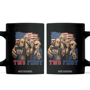 Two Fiddy 250th Anniversary Coffee Mug Funny Founding Father 4th of July