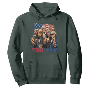 Two Fiddy 250th Anniversary Hoodie Funny Founding Father 4th of July