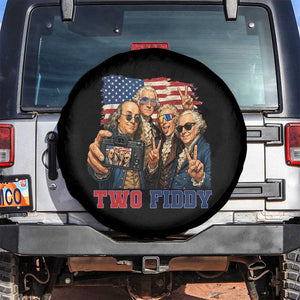 Two Fiddy 250th Anniversary Spare Tire Cover Funny Founding Father 4th of July