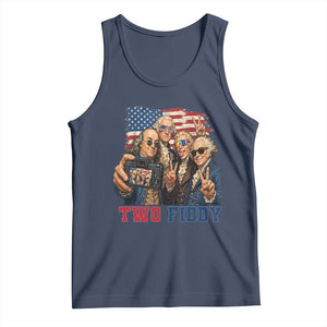 Two Fiddy 250th Anniversary Tank Top Funny Founding Father 4th of July